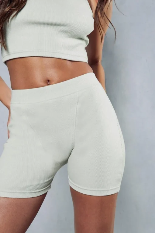 Premium Rib Exposed Seam Shorts