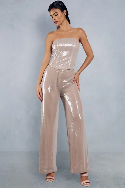 Premium Sequin Structured Corset Top