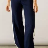 Premium Side Stripe Elastic Wide Leg Trouser