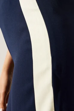 Premium Side Stripe Elastic Wide Leg Trouser