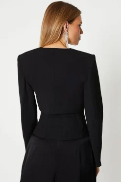 Premium Tailored Corset Peplum Blazer
