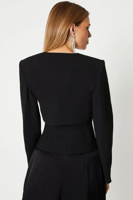 Premium Tailored Corset Peplum Blazer