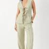 Premium Wide Leg Mid Waist Trouser