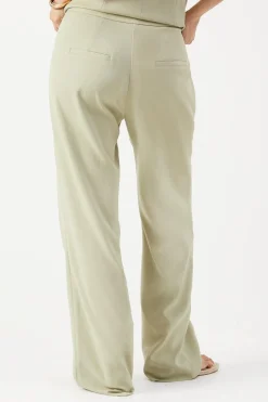 Premium Wide Leg Mid Waist Trouser