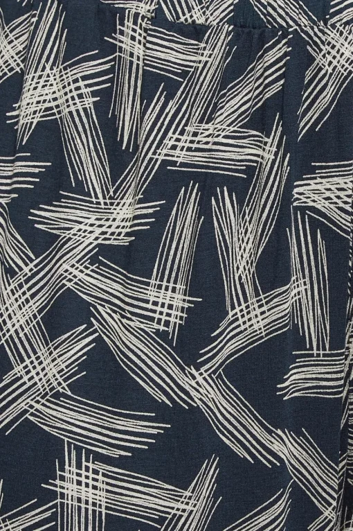 Print Cropped Harem Joggers