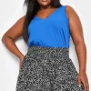 Print Shirred Shorts