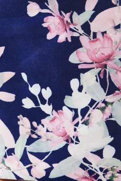 Printed Hyacinth Border Shift Dress