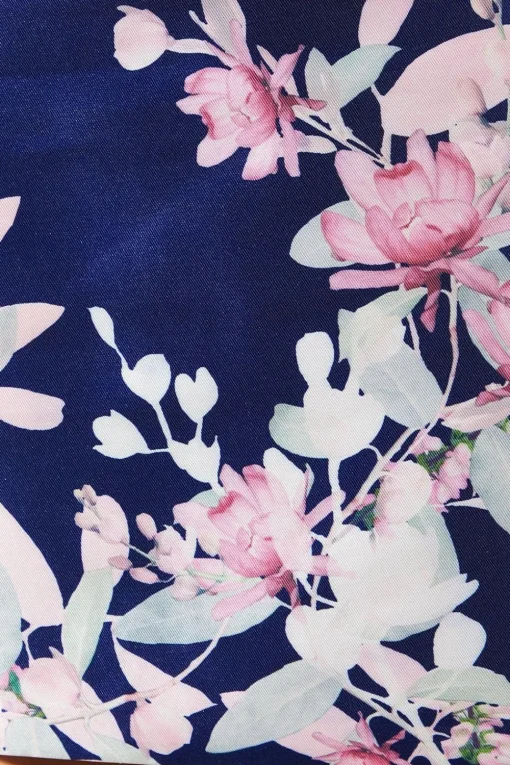 Printed Hyacinth Border Shift Dress