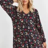 Printed Pleat Front Top