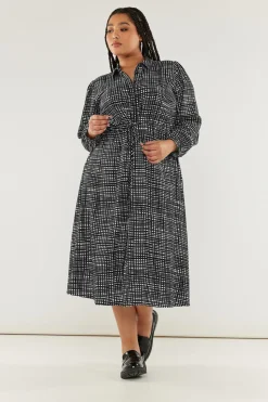 Printed Shirt Dress