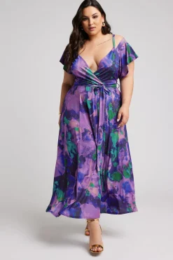 Printed Wrap Dress