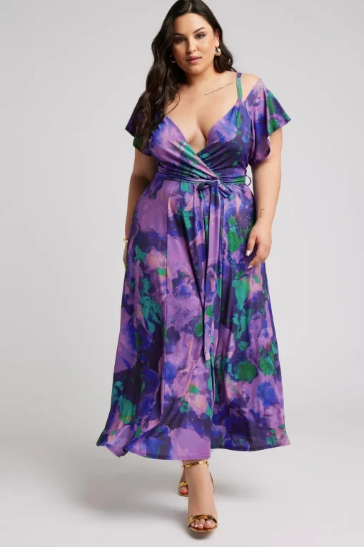 Printed Wrap Dress