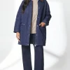 Quilted Contrast Cord Collar Jacket