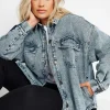 Quilted Denim Shacket