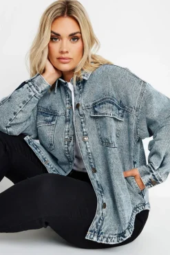 Quilted Denim Shacket