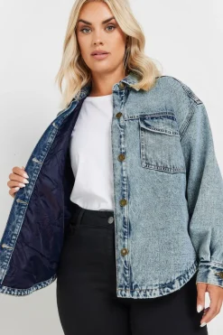 Quilted Denim Shacket