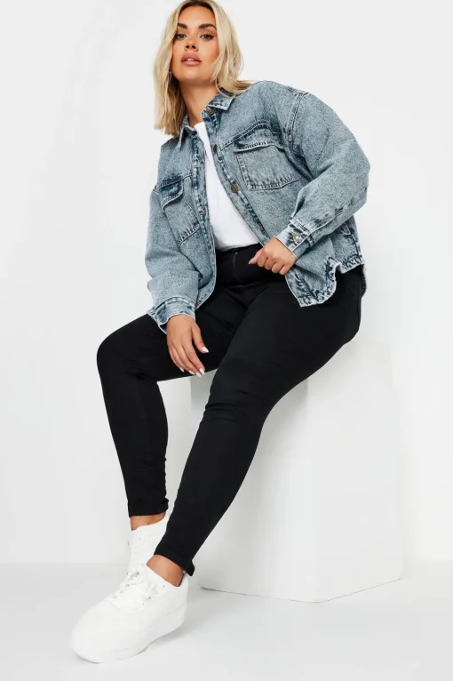 Quilted Denim Shacket