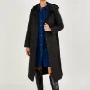 Quinn Quilted Hooded Longline Coat in Recycled Polyester