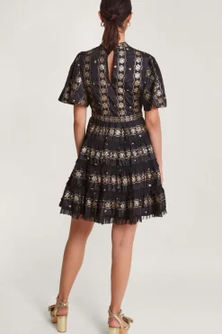 Raelyn Embellished Ruffle Dress