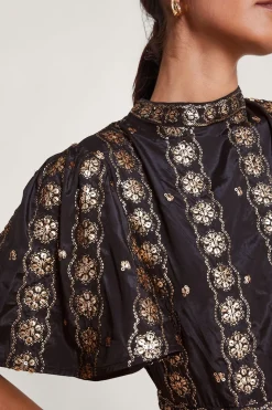 Raelyn Embellished Ruffle Dress
