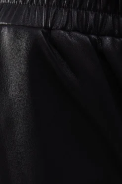 Real Leather Straight Leg Jogger