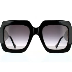Rectangle Black Grey Gradient Sunglasses