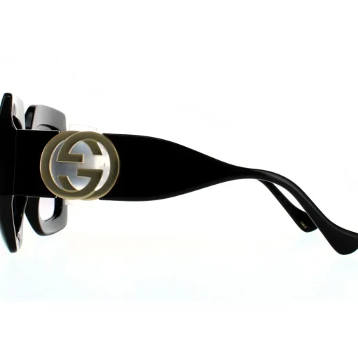 Rectangle Black Grey Gradient Sunglasses