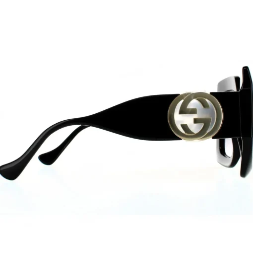 Rectangle Black Grey Gradient Sunglasses