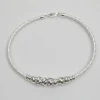 Recycled Sterling Silver 925 Love Knot Textured Bangle Bracelet