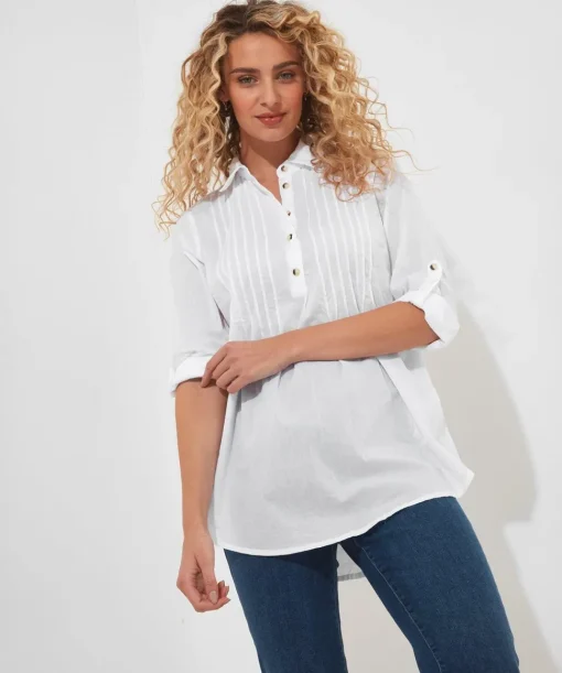 Relaxed Tab Sleeve Shirt