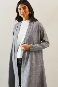 Rib Edge to Edge Longline Cardigan