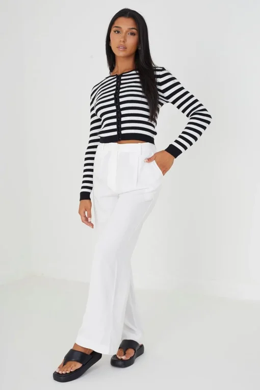 Ribbed Knitted Cardigan