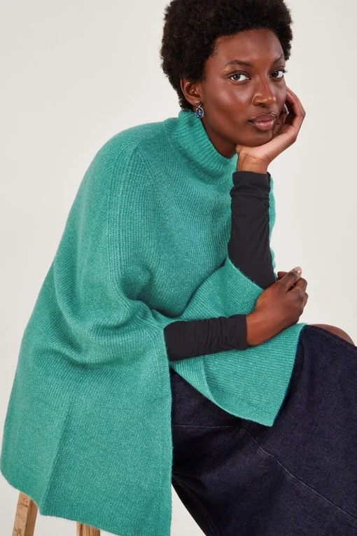 Ribbed Poncho
