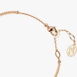 Rose Gold Plated Black Swan Bangle 5678048