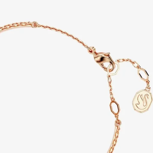 Rose Gold Plated Black Swan Bangle 5678048