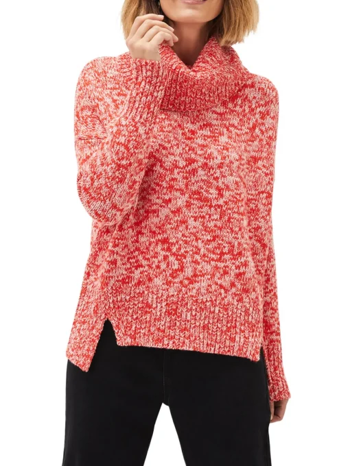 Rosia Melange Chunky Knit Jumper-Plain