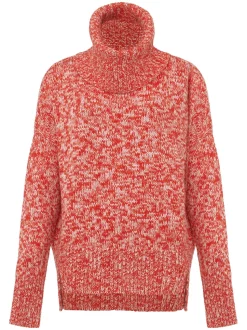 Rosia Melange Chunky Knit Jumper-Plain