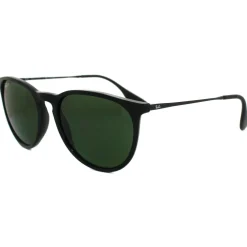 Round Black Green Polarized Erika 4171 Sunglasses