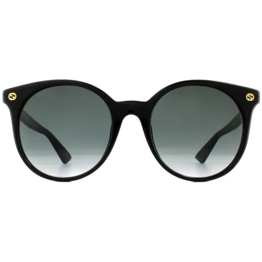 Round Black Grey Gradient Sunglasses