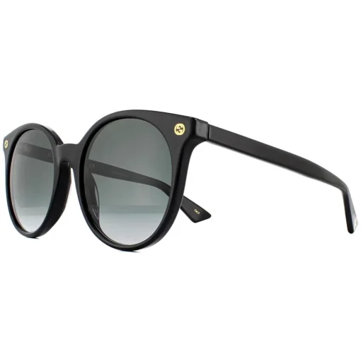 Round Black Grey Gradient Sunglasses
