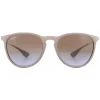Round Dark Rubber Sand Brown Gradient Erika 4171 Sunglasses