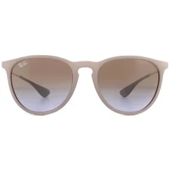 Round Dark Rubber Sand Brown Gradient Erika 4171 Sunglasses