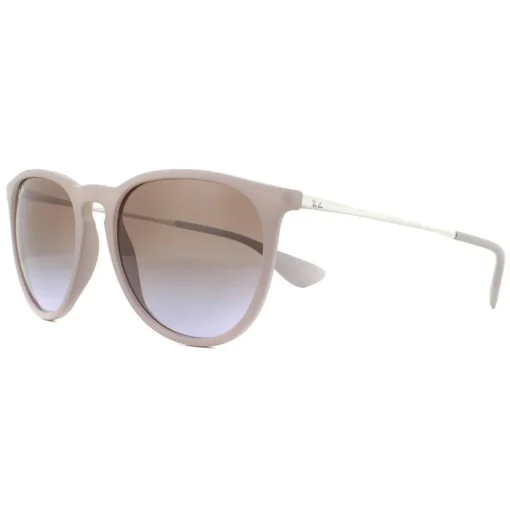 Round Dark Rubber Sand Brown Gradient Erika 4171 Sunglasses