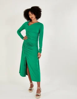 Ruched Side Jersey Dress