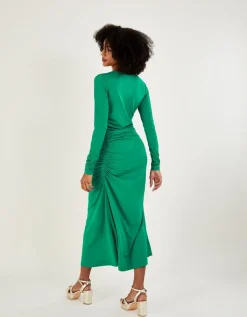 Ruched Side Jersey Dress