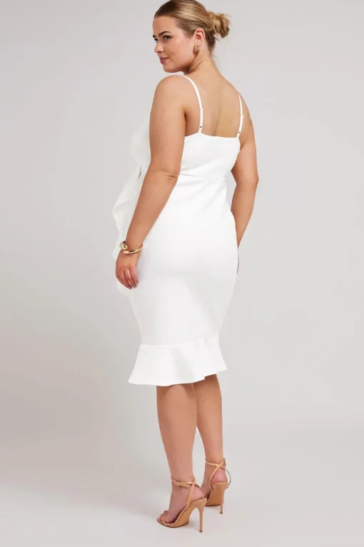 Ruffle Jacquard Dress