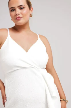 Ruffle Jacquard Dress