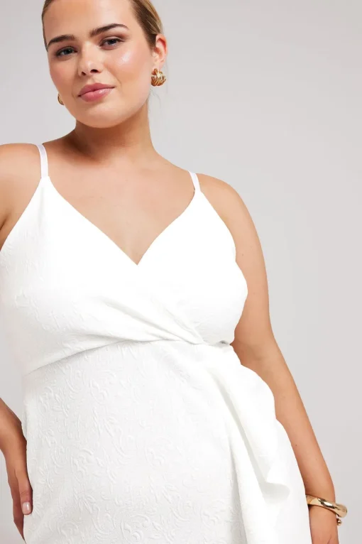 Ruffle Jacquard Dress