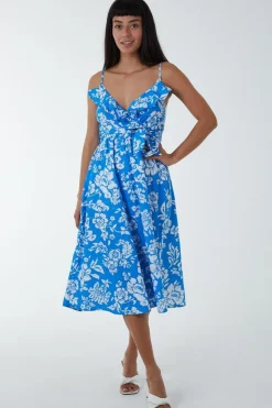 Ruffle Wrap Cami Dress