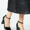 Sadie Platform Pointed High Block Heel Court Shoes